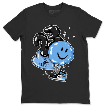 Air Jordan 1 Retro High OG UNC Toe Shirt to match Jordans Balloon Sneaker Tees Air Jordan 1 High OG UNC Toe SNRT Sneaker Release Tees Crew Neck T-Shirts Black 2