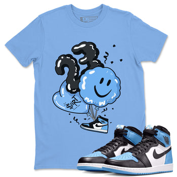 Air Jordan 1 Retro High OG UNC Toe Shirt to match Jordans Balloon Sneaker Tees Air Jordan 1 High OG UNC Toe SNRT Sneaker Release Tees Crew Neck T-Shirts Carolina Blue 1