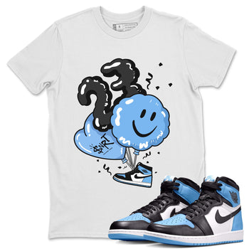 Air Jordan 1 Retro High OG UNC Toe Shirt to match Jordans Balloon Sneaker Tees Air Jordan 1 High OG UNC Toe SNRT Sneaker Release Tees Crew Neck T-Shirts White 1
