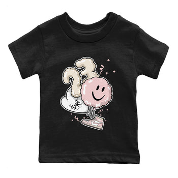 Air Jordan 1 Washed Pink Sneaker Match Tees Balloon Sneaker Tees Air Jordan 1 High OG WMNS Washed Pink Sneaker Release Tees Kids Shirts Black 2