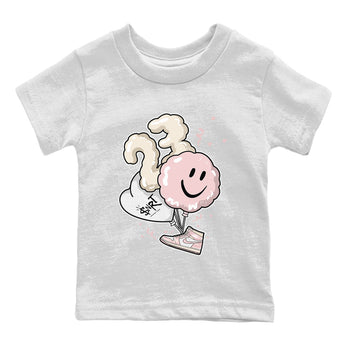 Air Jordan 1 Washed Pink Sneaker Match Tees Balloon Sneaker Tees Air Jordan 1 High OG WMNS Washed Pink Sneaker Release Tees Kids Shirts White 2