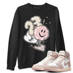 Air Jordan 1 Washed Pink Sneaker Match Tees Balloon Sneaker Tees Air Jordan 1 High OG WMNS Washed Pink Sneaker Release Tees Unisex Shirts Black 1