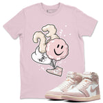Air Jordan 1 Washed Pink Sneaker Match Tees Balloon Sneaker Tees Air Jordan 1 High OG WMNS Washed Pink Sneaker Release Tees Unisex Shirts Pink 1