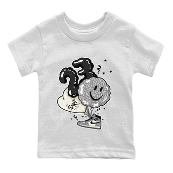 Jordan 1 White Cement Sneaker Match Tees Balloon Sneaker Tees Jordan 1 White Cement Sneaker Release Tees Kids Shirts