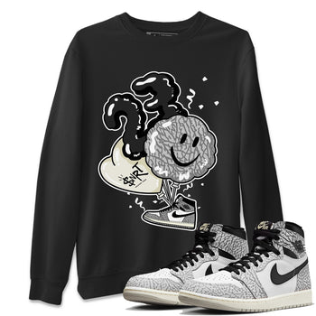 Jordan 1 White Cement Sneaker Match Tees Balloon Sneaker Tees Jordan 1 White Cement Sneaker Release Tees Unisex Shirts