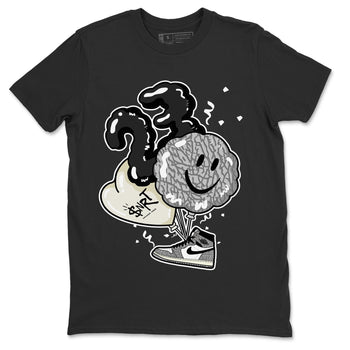 Jordan 1 White Cement Sneaker Match Tees Balloon Sneaker Tees Jordan 1 White Cement Sneaker Release Tees Unisex Shirts