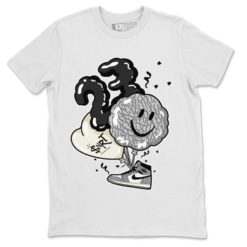 Jordan 1 White Cement Sneaker Match Tees Balloon Sneaker Tees Jordan 1 White Cement Sneaker Release Tees Unisex Shirts