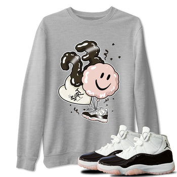 Jordan 11 WMNS Neapolitan sneaker shirt to match jordans Balloon sneaker tees Air Jordan 11 Neapolitan SNRT Sneaker Release Tees Cotton Sneaker Tee Heather Grey 1 T-Shirt