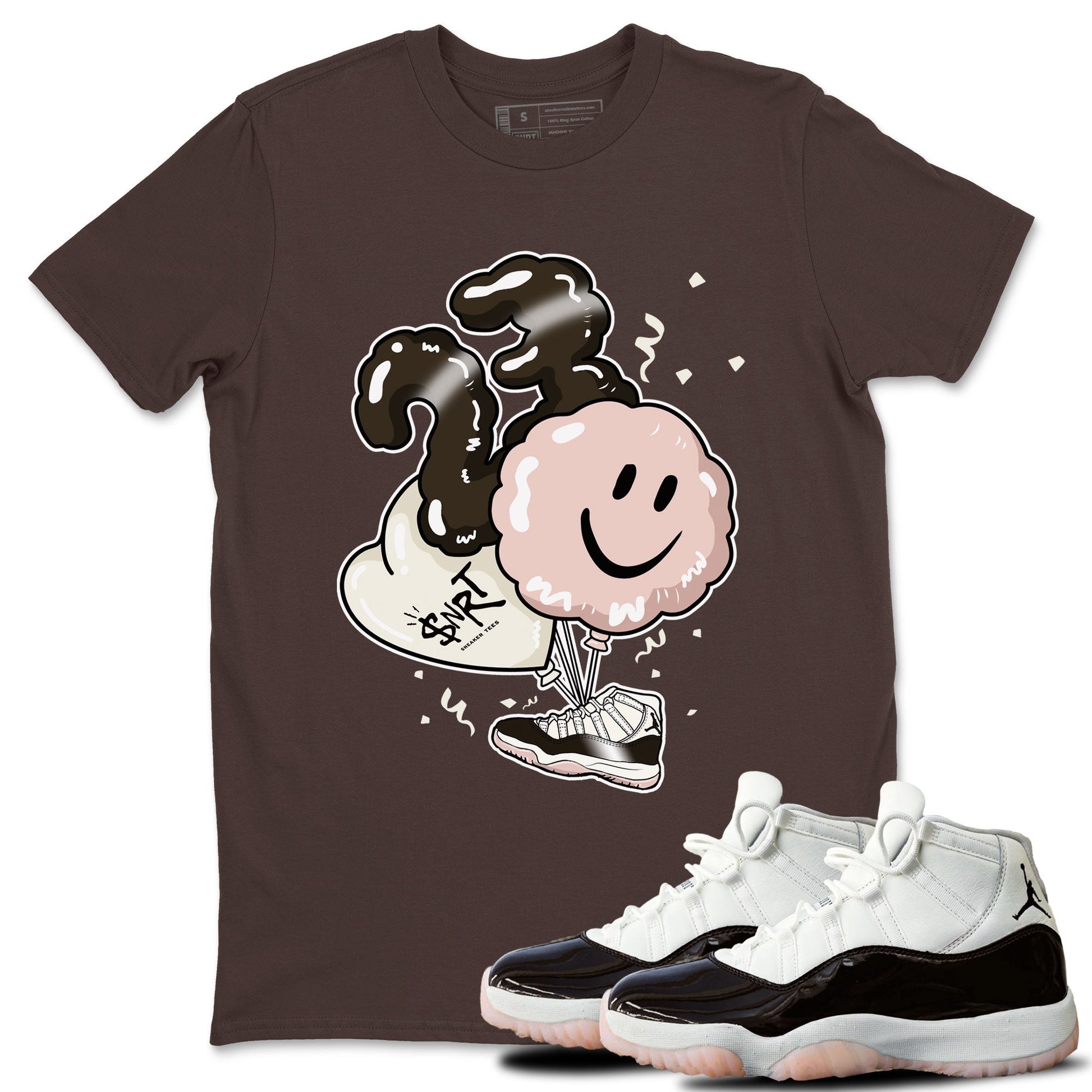 Jordan 11 WMNS Neapolitan sneaker shirt to match jordans Balloon sneaker tees Air Jordan 11 Neapolitan SNRT Sneaker Release Tees Cotton Sneaker Tee Dark Chocolate 1 T-Shirt