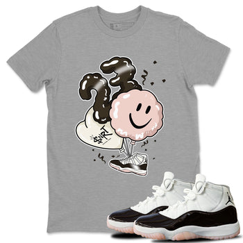 Jordan 11 WMNS Neapolitan sneaker shirt to match jordans Balloon sneaker tees Air Jordan 11 Neapolitan SNRT Sneaker Release Tees Cotton Sneaker Tee Heather Grey 1 T-Shirt