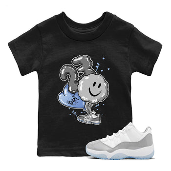 Air Jordan 11 White Cement Sneaker Match Tees Balloon Sneaker Tees Air Jordan 11 Cement Grey Sneaker Release Tees Kids Shirts Black 1