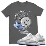 Air Jordan 11 White Cement Sneaker Match Tees Balloon Sneaker Tees Air Jordan 11 Cement Grey Sneaker Release Tees Unisex Shirts Cool Grey 1