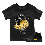 Jordan 12 Black Taxi Sneaker Match Tees Balloon Sneaker Tees Jordan 12 Black Taxi Sneaker Release Tees Kids Shirts