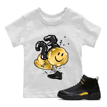 Jordan 12 Black Taxi Sneaker Match Tees Balloon Sneaker Tees Jordan 12 Black Taxi Sneaker Release Tees Kids Shirts