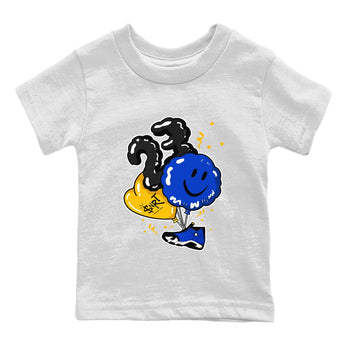 Air Jordan 14 Laney Sneaker Match Tees Balloon Sneaker Tees Jordan 14 Laney Sneaker Release Tees Kids Shirts White 2