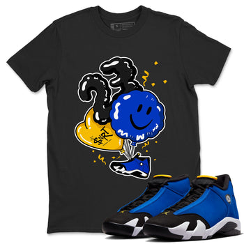 Air Jordan 14 Laney Sneaker Match Tees Balloon Sneaker Tees Jordan 14 Laney Sneaker Release Tees Unisex Shirts Black 1