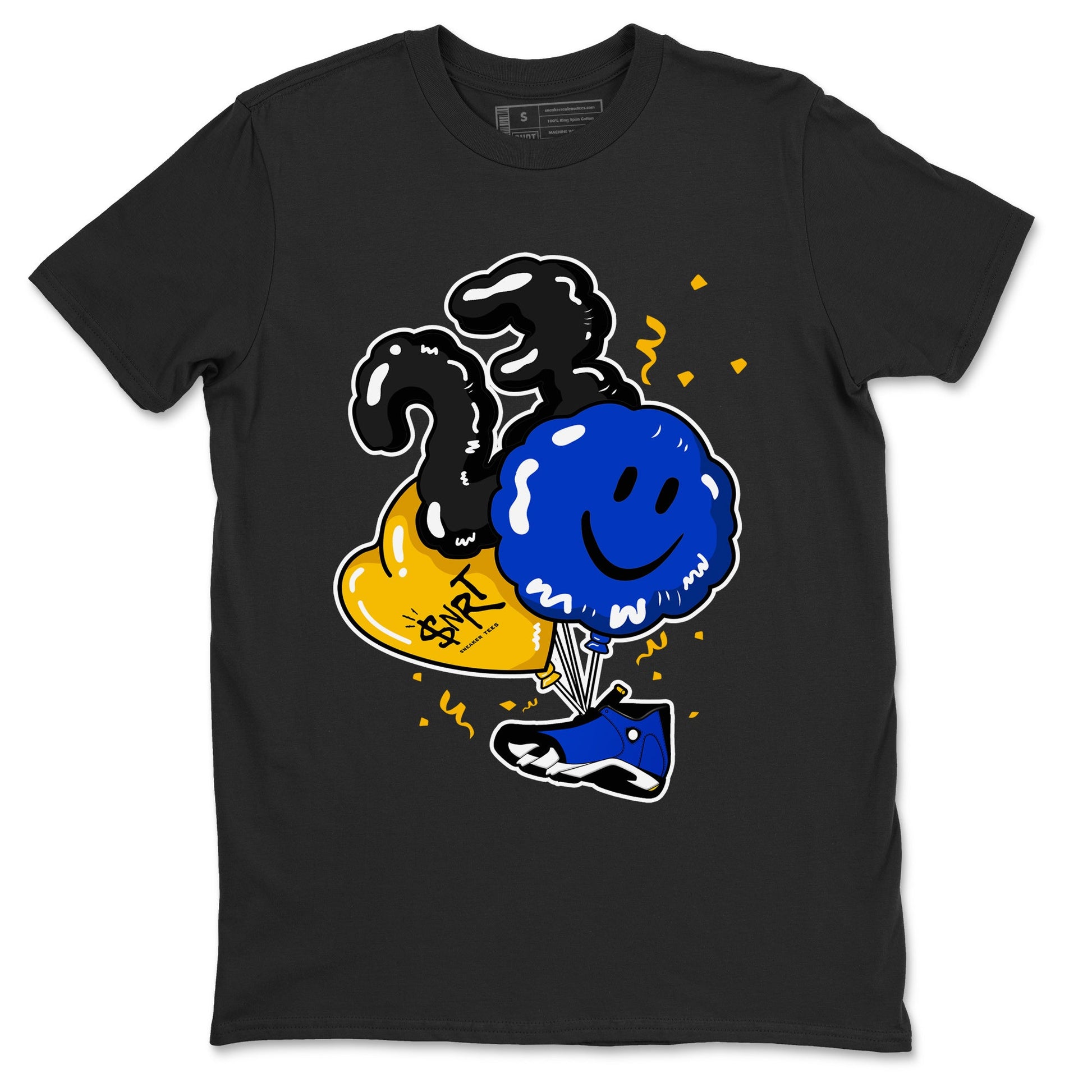 Air Jordan 14 Laney Sneaker Match Tees Balloon Sneaker Tees Jordan 14 Laney Sneaker Release Tees Unisex Shirts Black 2