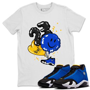 Air Jordan 14 Laney Sneaker Match Tees Balloon Sneaker Tees Jordan 14 Laney Sneaker Release Tees Unisex Shirts White 1