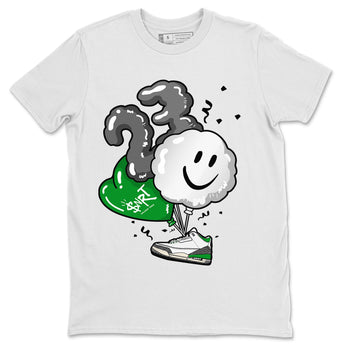 Air Jordan 3 Lucky Green Sneaker Match Tees Balloon Sneaker Tees Air Jordan 3 WMNS Lucky Green Sneaker Release Tees Unisex Shirts White 2