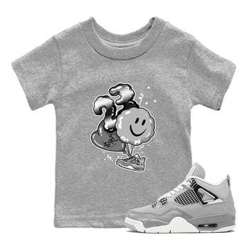 4s Frozen Moments Grey shirt to match jordans Balloon sneaker tees Air Jordan 4 Frozen Moments SNRT Sneaker Release Tees Baby Toddler Heather Grey 1 T-Shirt