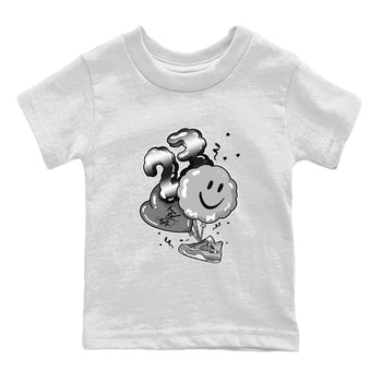 4s Frozen Moments Grey shirt to match jordans Balloon sneaker tees Air Jordan 4 Frozen Moments SNRT Sneaker Release Tees Baby Toddler White 2 T-Shirt