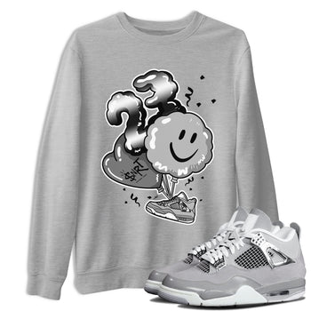 4s Frozen Moments Grey shirt to match jordans Balloon sneaker tees Air Jordan 4 Frozen Moments SNRT Sneaker Release Tees Unisex Heather Grey 1 T-Shirt
