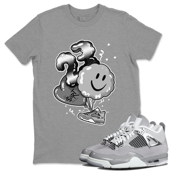 4s Frozen Moments Grey shirt to match jordans Balloon sneaker tees Air Jordan 4 Frozen Moments SNRT Sneaker Release Tees Unisex Heather Grey 1 T-Shirt