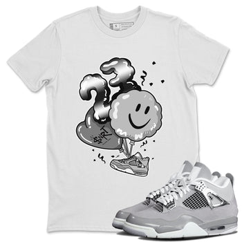 4s Frozen Moments Grey shirt to match jordans Balloon sneaker tees Air Jordan 4 Frozen Moments SNRT Sneaker Release Tees Unisex White 1 T-Shirt