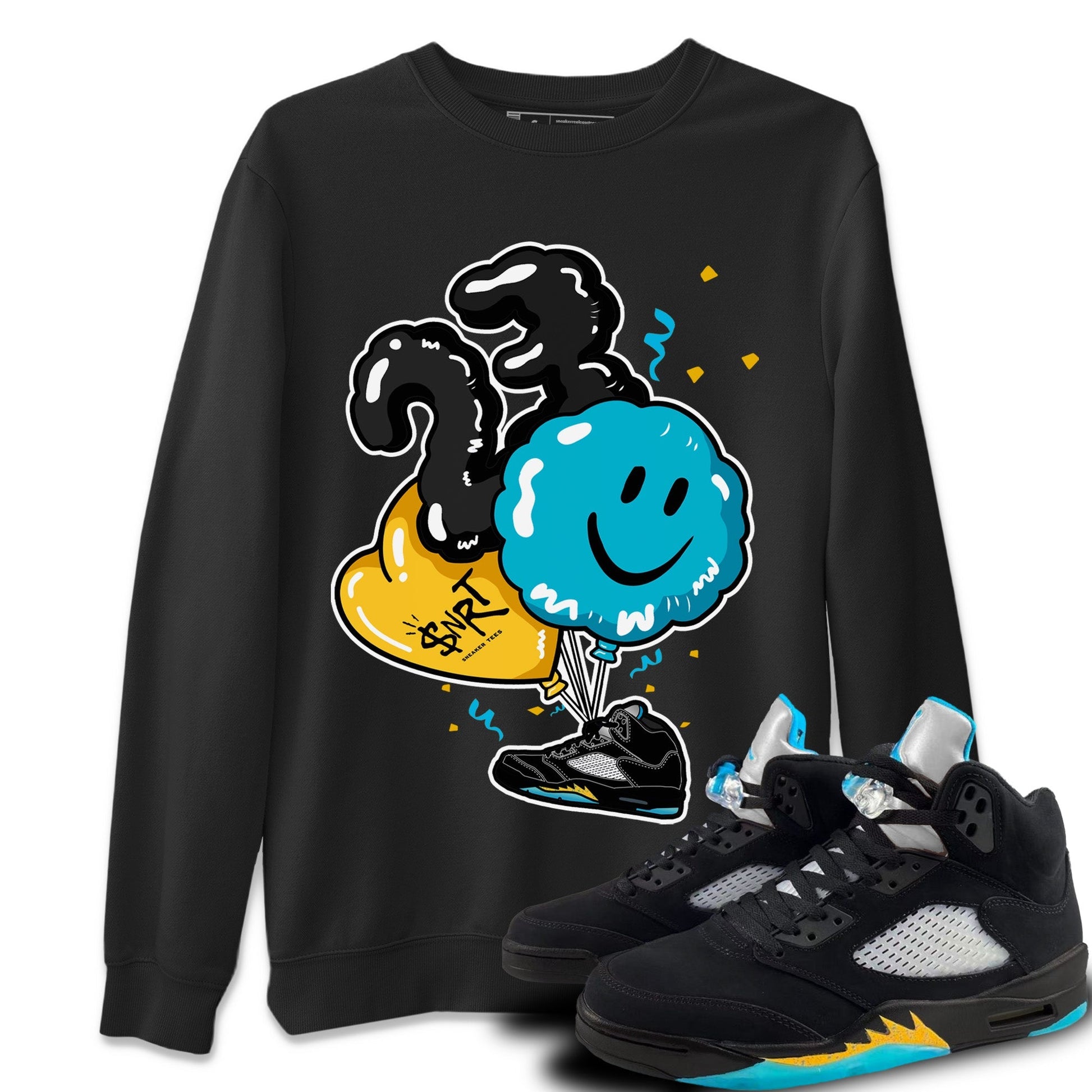 Jordan 5 Aqua Sneaker Match Tees Balloon Sneaker Tees Jordan 5 Aqua Sneaker Release Tees Unisex Shirts
