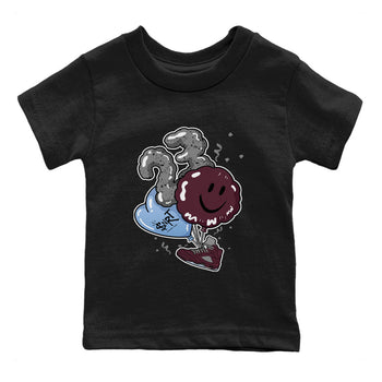 5s Burgundy shirt to match jordans Balloon sneaker tees Air Jordan 5 Burgundy SNRT Sneaker Release Tees Baby Toddler Black 2 T-Shirt