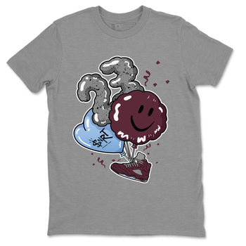 5s Burgundy shirt to match jordans Balloon sneaker tees Air Jordan 5 Burgundy SNRT Sneaker Release Tees Unisex Heather Grey 2 T-Shirt