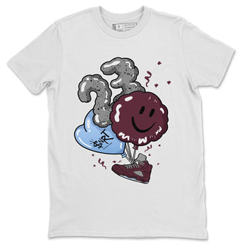 5s Burgundy shirt to match jordans Balloon sneaker tees Air Jordan 5 Burgundy SNRT Sneaker Release Tees Unisex White 2 T-Shirt