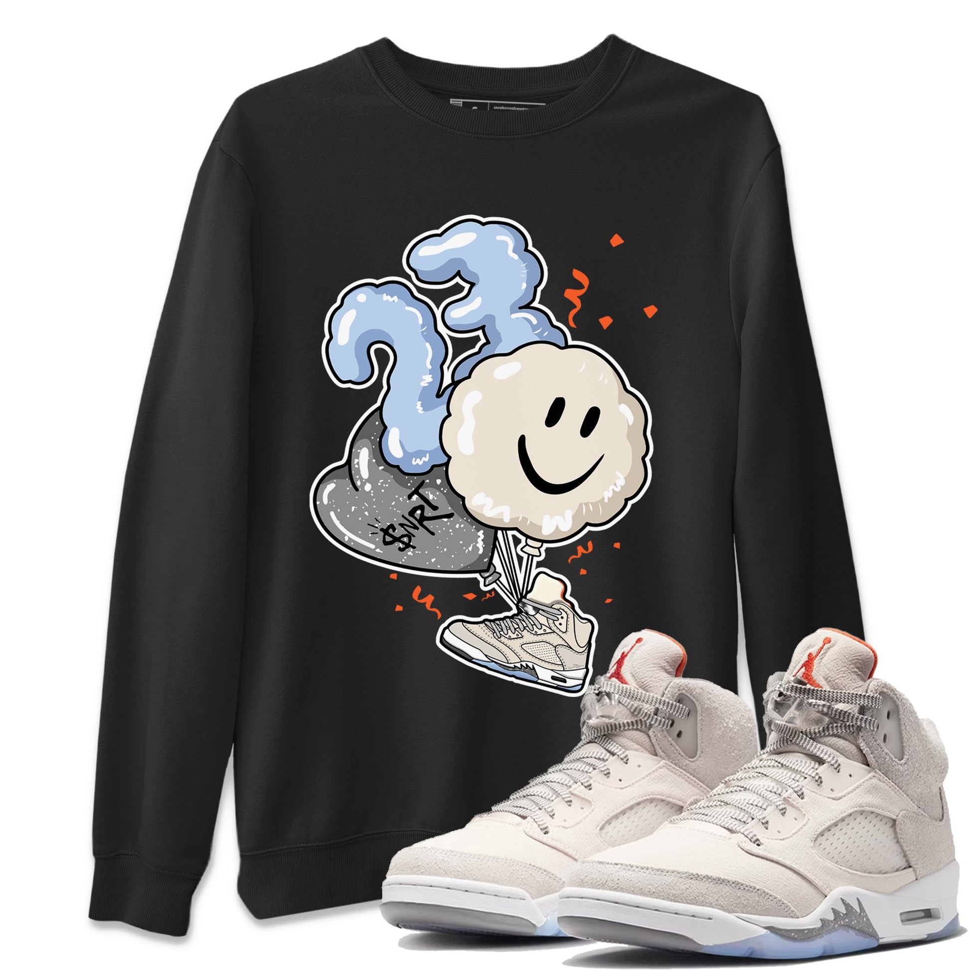 Air Jordan 5 Craft Sneaker Match Tees Balloon Sneaker Tees Air Jordan 5 Craft Tee Unisex Shirts Black 1