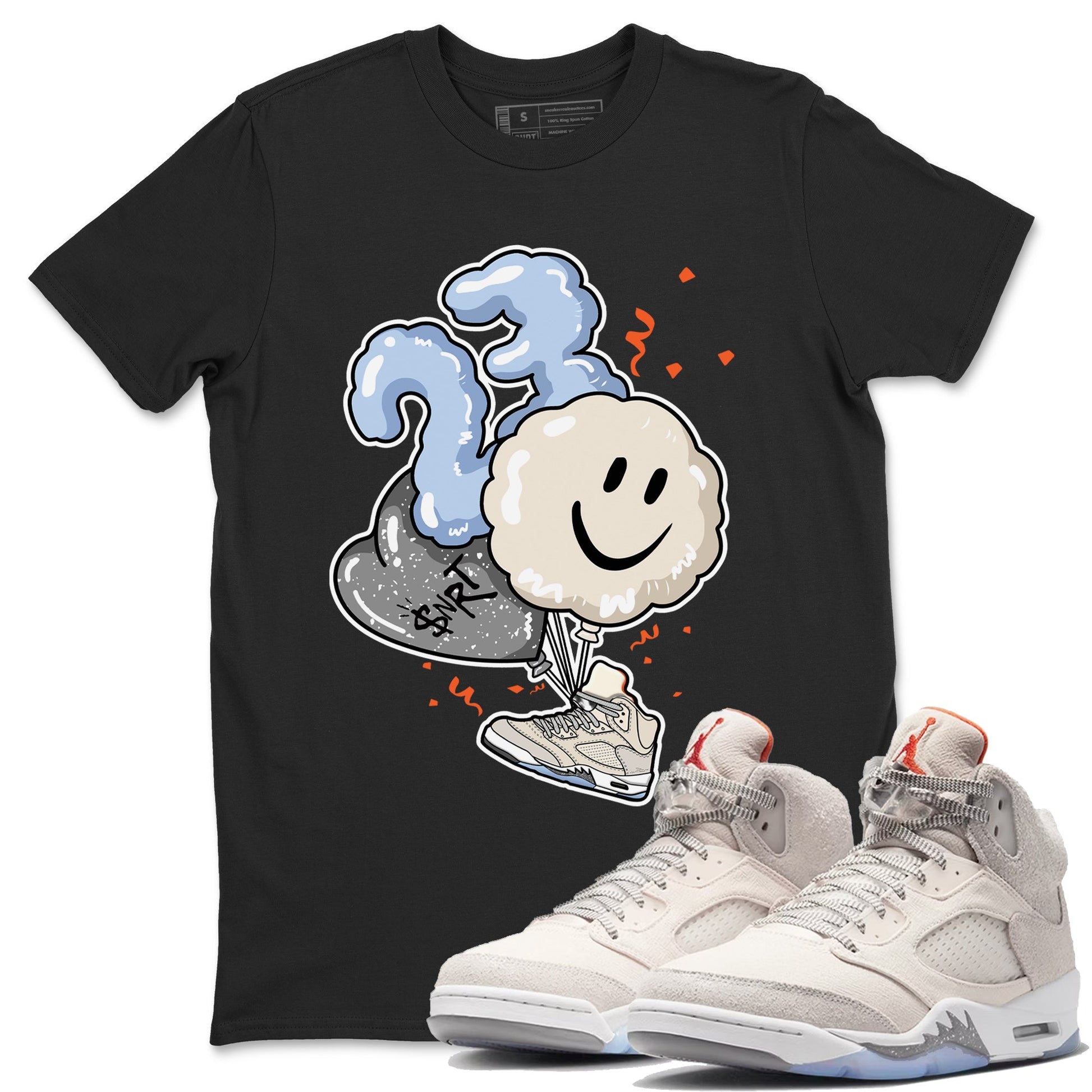 Air Jordan 5 Craft Sneaker Match Tees Balloon Sneaker Tees Air Jordan 5 Craft Tee Unisex Shirts Black 1