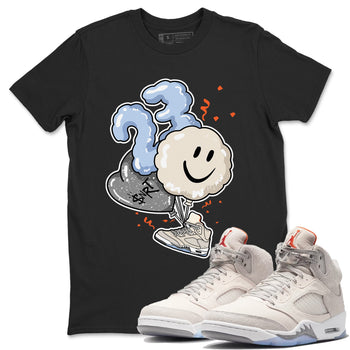 Air Jordan 5 Craft Sneaker Match Tees Balloon Sneaker Tees Air Jordan 5 Craft Tee Unisex Shirts Black 1