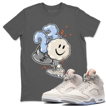 Air Jordan 5 Craft Sneaker Match Tees Balloon Sneaker Tees Air Jordan 5 Craft Tee Unisex Shirts Cool Grey 1