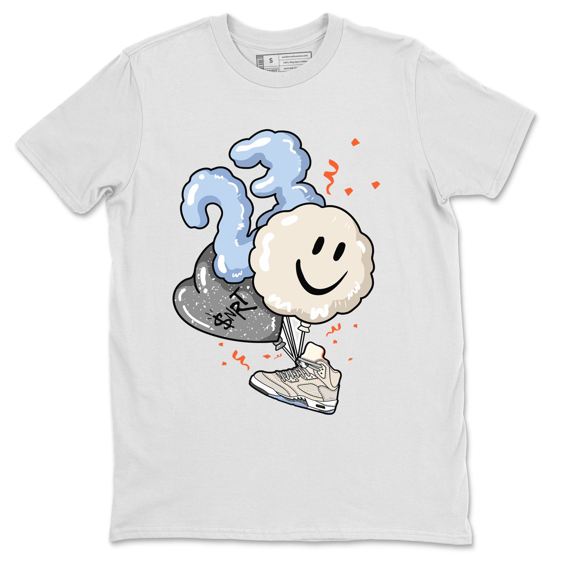 Air Jordan 5 Craft Sneaker Match Tees Balloon Sneaker Tees Air Jordan 5 Craft Tee Unisex Shirts White 2