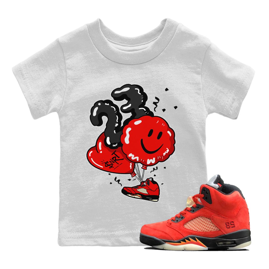 Jordan 5 Mars For Her Sneaker Match Tees Balloon Sneaker Tees Jordan 5 Mars For Her Sneaker Release Tees Kids Shirts
