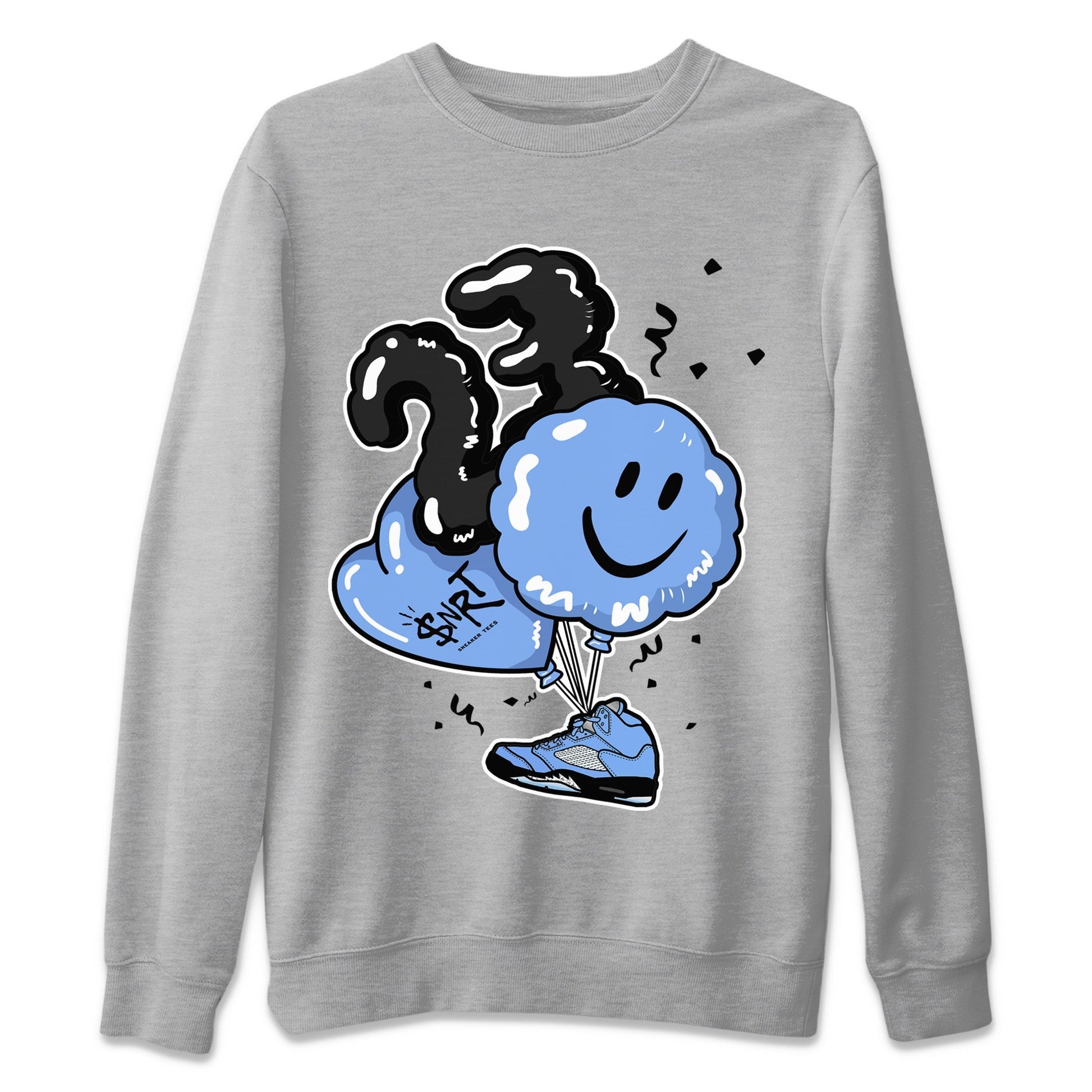 Jordan 5 UNC Sneaker Match Tees Balloon Sneaker Tees Jordan 5 UNC SNRT Sneaker Tees Unisex Shirts