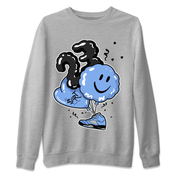 Jordan 5 UNC Sneaker Match Tees Balloon Sneaker Tees Jordan 5 UNC SNRT Sneaker Tees Unisex Shirts