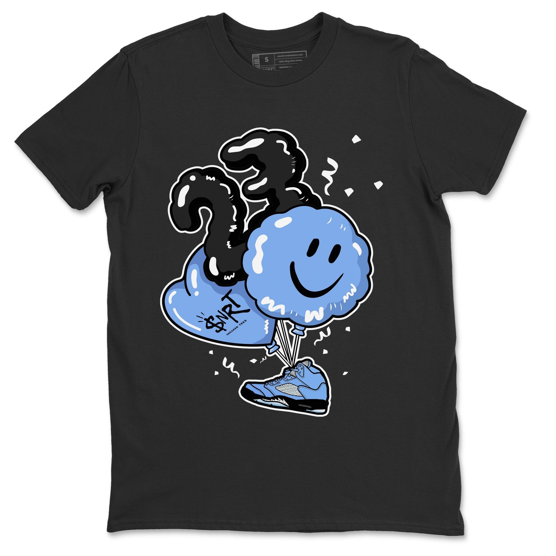 Jordan 5 UNC Sneaker Match Tees Balloon Sneaker Tees Jordan 5 UNC SNRT Sneaker Tees Unisex Shirts