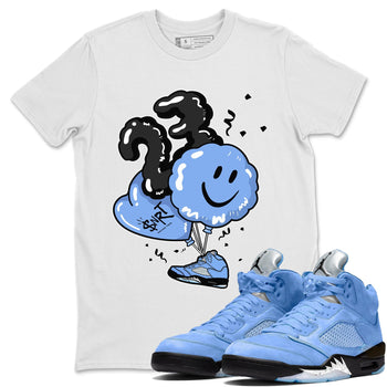Jordan 5 UNC Sneaker Match Tees Balloon Sneaker Tees Jordan 5 UNC SNRT Sneaker Tees Unisex Shirts