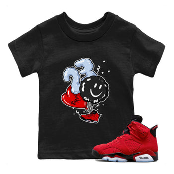 Air Jordan 6 Toro Bravo Sneaker Match Tees Balloon Sneaker Tees Toro Bravo 6s T-Shirt Kids Shirts Black 1