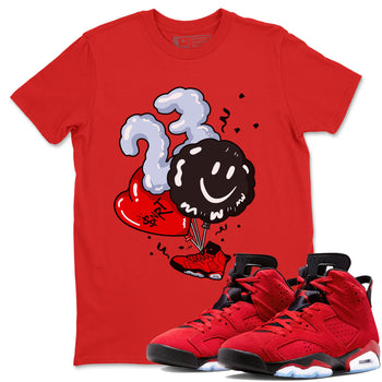 Air Jordan 6 Toro Bravo Sneaker Match Tees Balloon Sneaker Tees Toro Bravo 6s T-Shirt Unisex Shirts Red 1