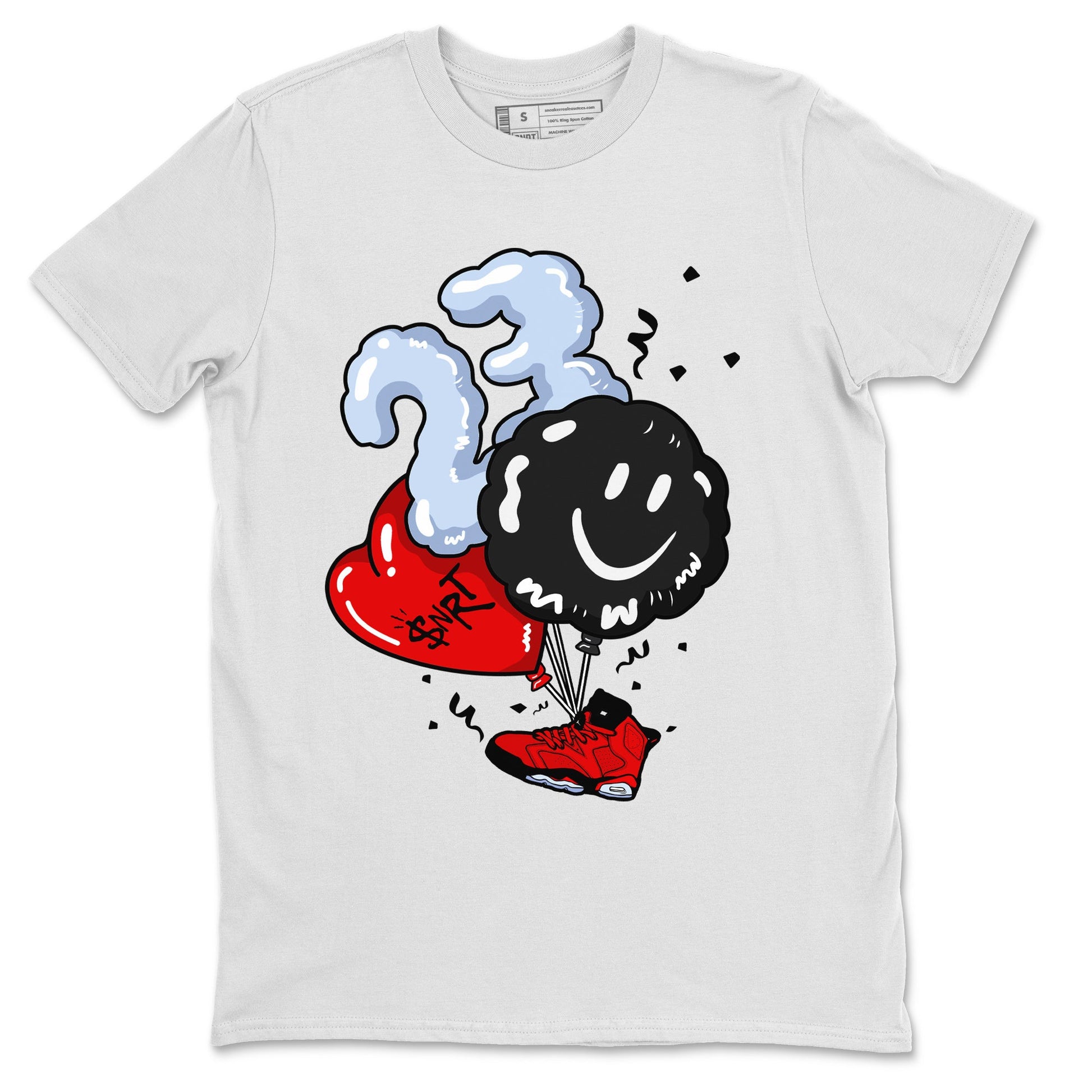 Air Jordan 6 Toro Bravo Sneaker Match Tees Balloon Sneaker Tees Toro Bravo 6s T-Shirt Unisex Shirts White 2