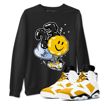 Air Jordan 6 Yellow Ochre shirt to match jordans Balloon sneaker tees Air Jordan 6 Yellow Ochre SNRT Sneaker Release Tees unisex cotton Black 1 crew neck shirt