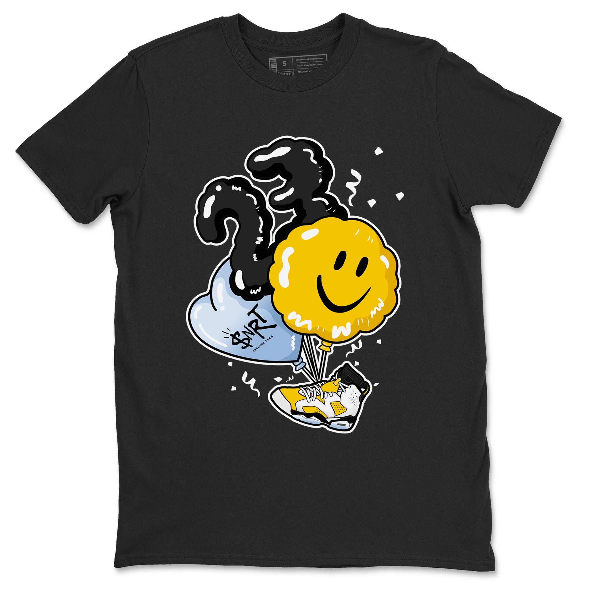 Air Jordan 6 Yellow Ochre shirt to match jordans Balloon sneaker tees Air Jordan 6 Yellow Ochre SNRT Sneaker Release Tees unisex cotton Black 2 crew neck shirt