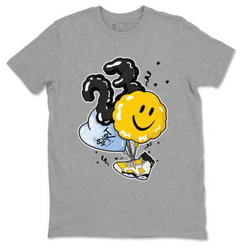 Air Jordan 6 Yellow Ochre shirt to match jordans Balloon sneaker tees Air Jordan 6 Yellow Ochre SNRT Sneaker Release Tees unisex cotton Heather Grey 2 crew neck shirt
