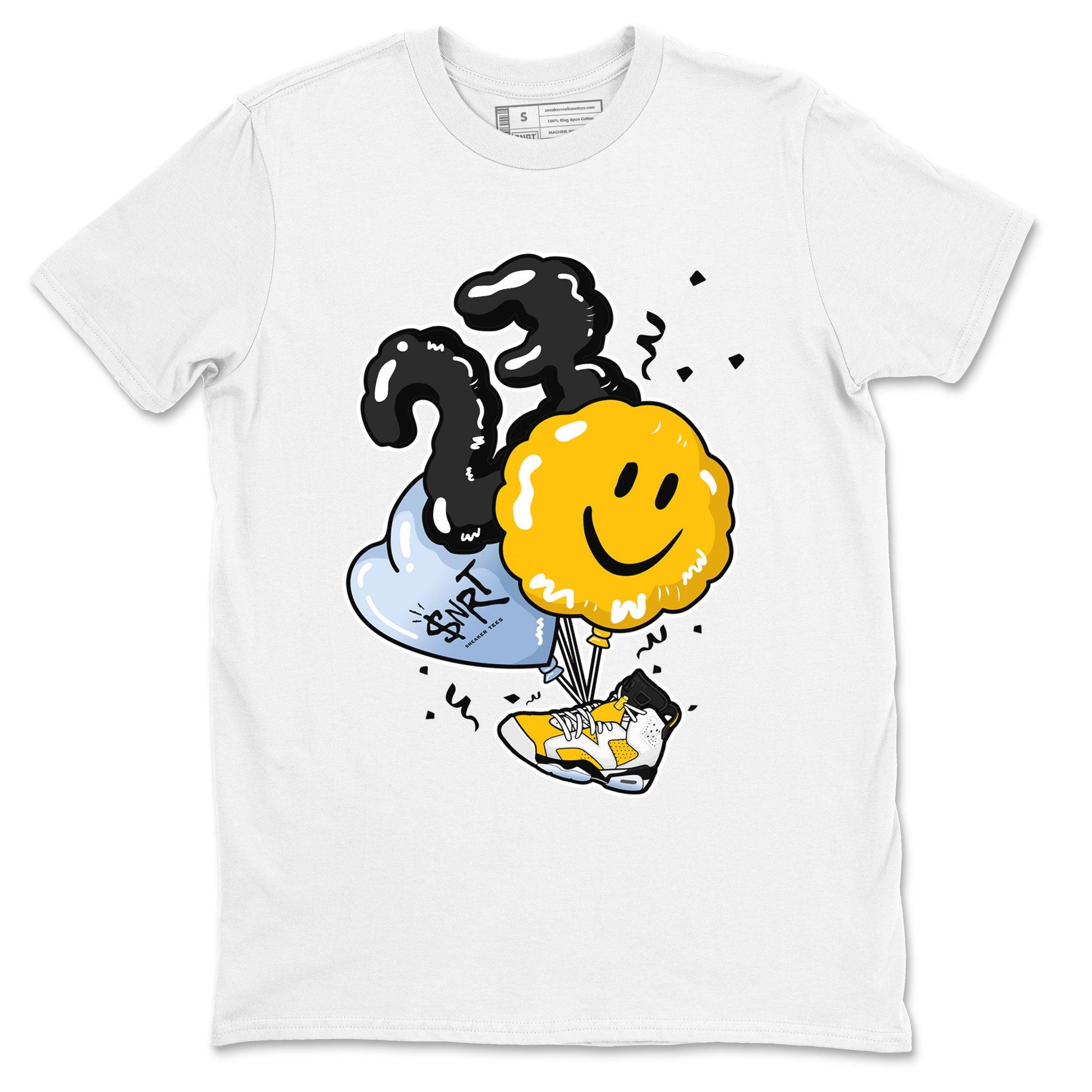 Air Jordan 6 Yellow Ochre shirt to match jordans Balloon sneaker tees Air Jordan 6 Yellow Ochre SNRT Sneaker Release Tees unisex cotton White 2 crew neck shirt