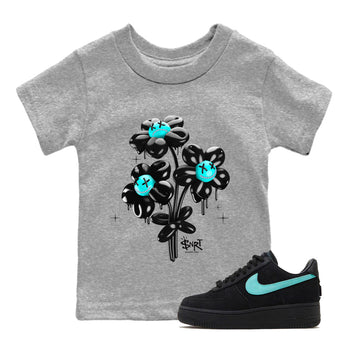 Air Force 1 Tiffany balloon bouquet Baby and Kids Sneaker Tees Air Force 1 Low x Tiffany & Co Kids Sneaker Tees Size Chart